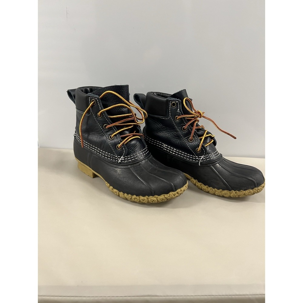 LL Bean Duck Boots - Women's Size 6‎ Raven Blue - Preppy Winter Nautical Navy